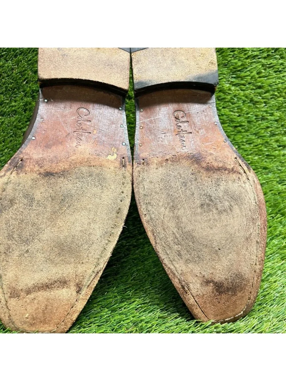 Cole Haan Mens Size 9.5 Brown Classic Outdoor Leather Pull On Chelsea Boots